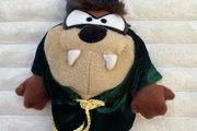Vintage Taz in the Green robe Blue Hat Approx. 27 cm. Used Please see photos