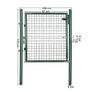 Garden gate High-quality steel galvanized and powder-coated in green Image 3