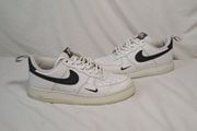 nike air force ones size 8 eu 42.5 white leather in good condition