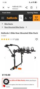 3 bike halfords bike carrier