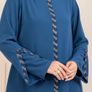 Brand New Women's Abaya Open Cut Long Sleeve Floor-Length Zipper Image 5