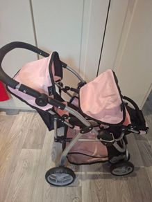 Silver Cross dolls twin buggy. Very good condition