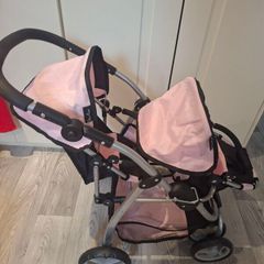 Silver Cross dolls twin buggy. Very good condition
