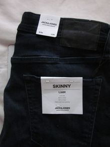 Jack&Jones Blue Denim Liam Skinny Jeans New