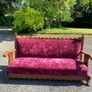 Vintage Oak Couch Image 3