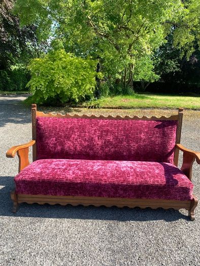 Vintage Oak Couch