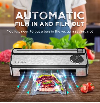 BRAND NEW Automatic Vacuum Sealer Sous Vide With Vacuum Bags Packing Machine Vacuum Packer Package For Kitchen food keep Fresh
