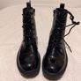 Black Patent Ankle Boots Image 9