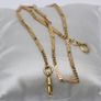 Vintage Gold Watch pendent Chain Image 2