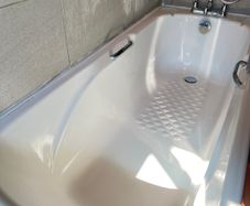 Bath with taps - shower head
