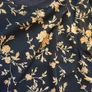 Black and Gold Floral Long Sleeve Dress. Size 10 Image 3
