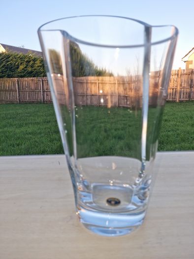 Bohemia art glass vase