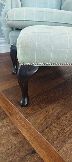Vintage Queen Anne Chair and Footstool
