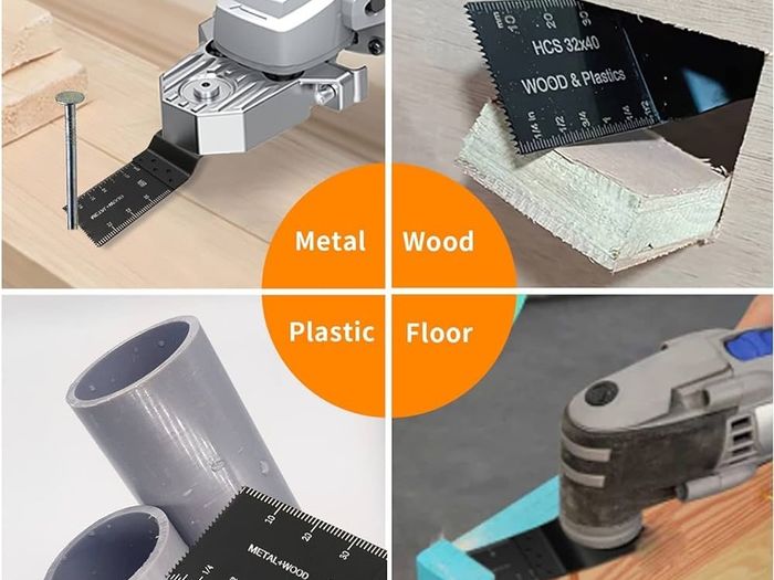 NEW SALE | 50Pcs Oscillating Tool Blades Professional Universal Oscillating Saw Blades Wood Multitool Blades Compatible with Dewalt, Milwaukee, Makita, Ryobi, Rockwell, Bosch
