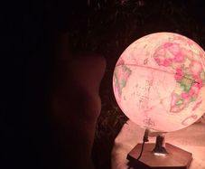 1980's Scan Denmark Light Up Globe