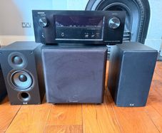 Denon 2.1 Home Theater System (Denon AVR-X2200W + ELAC Debut 5.2 + Wharfedale SW150)