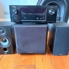 Denon 2.1 Home Theater System (Denon AVR-X2200W + ELAC Debut 5.2 + Wharfedale SW150)