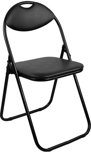 Folding Chair Padded Paris Faux Leather Chair Home Office Dining (FREE POSTAGE)