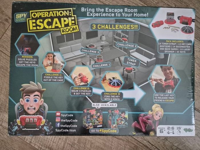 Board Game Operation Escape Room NEW