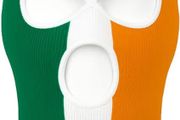 Irish Balaclava Ireland Flag for Men Women, Breathable Tri Colour Balaclava Irish Face Mask Ski Mask, Stretch Fit for Winter, Festivals &amp; Urban Style, Green White Orange