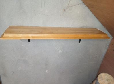 Wooden shelves