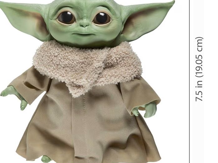 Star Wars The Child Talking Plush Toy with 10 Sounds, The Mandalorian