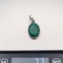 Vintage 925 Sterling Silver & Malachite Pendant Image 10