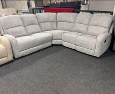 New Grey or Beige Fabric Corners Recliners
