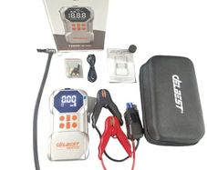 Multi functional Delbest Q7 Car Jump Starter With Air Compressor.