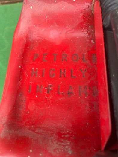 1970s Vintage Metal Petrol Can