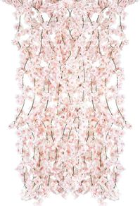 8 Pack Artificial Silk Cherry Blossom Hanging Vine Garland for Wedding Home Garden Party Decor (Pink)