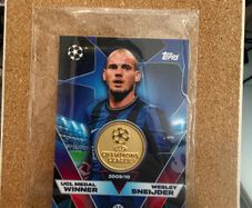 Topps UCL winner medal 2016/17 Wesley Sneijder trading card