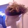 Olive Green Vintage 1980s Pillbox Hat Image 2