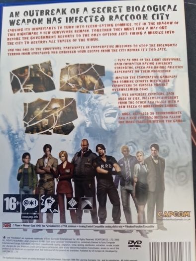 Resident Evil Outbreak PlayStation 2 Ps2 Games Original