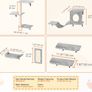 Wall Mounted Cat Shelves Tree with Jump Boards Hammock Sofa Grip Set of 6 Image 4