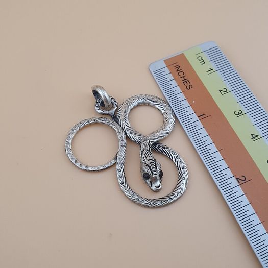 Vintage Brass Snake Beatiful Handmade Pendant