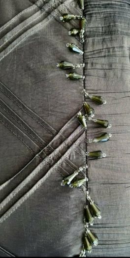Lovely velvet/silk/beaded  cushions