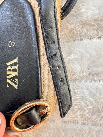 Zara sandals beach women narrow feet Size 40 Please see photos