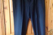 W38 L30 Grey Striped Expanding Waist Trousers