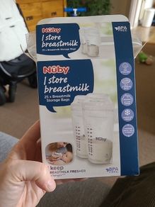 Nuby breast milk storage bags