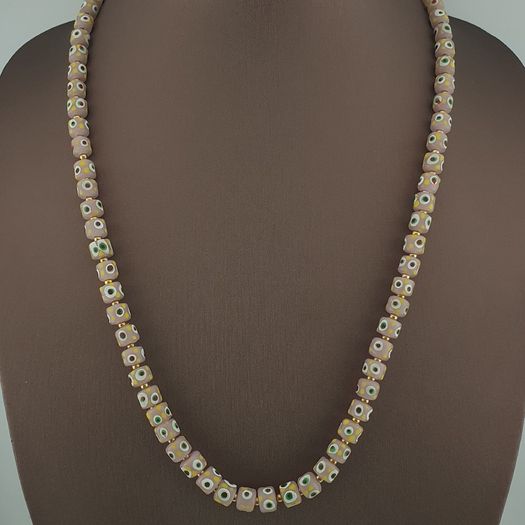 Vintage Venetian Style Tiny Eyes Glass Beads Necklace