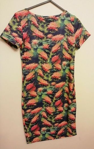 Indulgence London Bodycon Lotus Flower Dress UK10 New With Tags Floral Payment By REVOLUT or PAYPAL