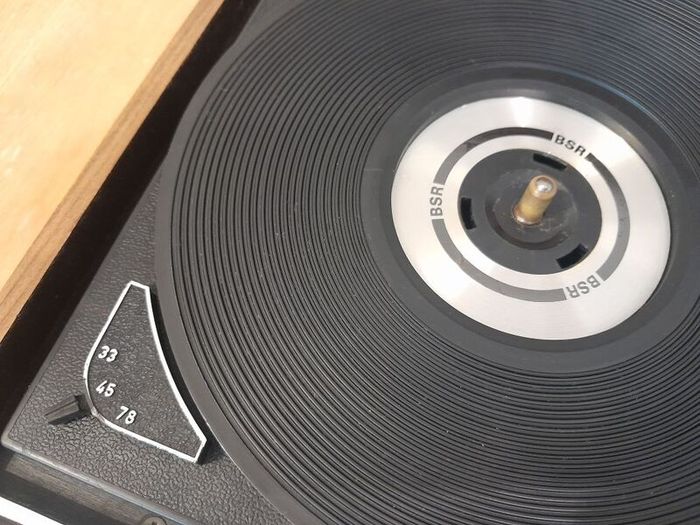 TELLUX TLP4/BSR portable record player. 3 Speed Turntable, 33, 45, 78 RPM. Vintage 1970's. Antique. Vinyl. 70's. Turntable.