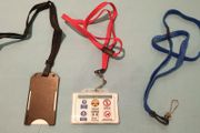 assorted id lanyards