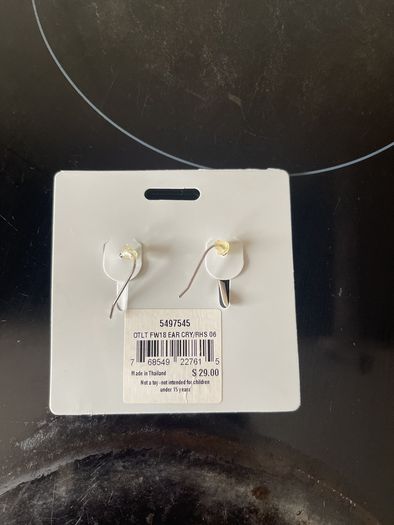 Swarovski string earring