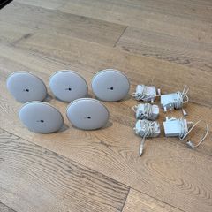 Six BT Whole Home Wi-Fi mesh discs with power adapters