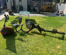 exercise bike & rowing machine