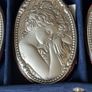 Gorgeous Vintage Italian Silver Plated Art Nouveau Wall Plaques Image 3