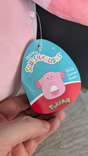Pokemon Squishmallows Chansey Super Soft Plush Toy