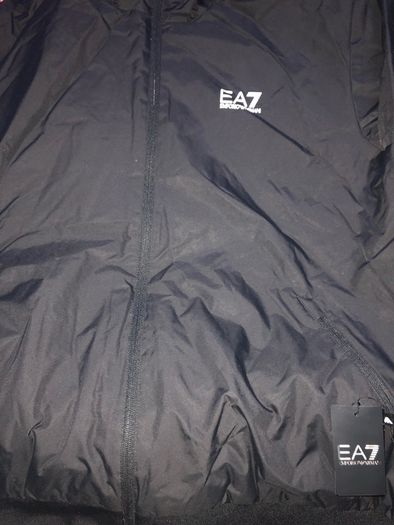 Emporio armani EA7 bomber jacket hoodie size XXL BLACK